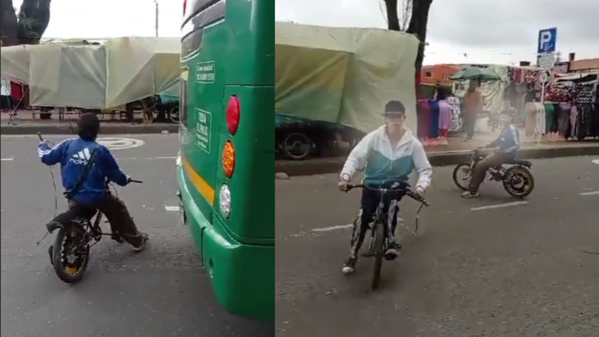 Conductor de TransMilenio denuncia agresión por parte de jóvenes que practican Gravity Bike