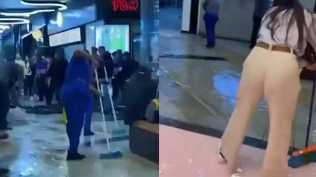 Unicentro y el Andino quedaron afectados por las lluvias de un fuerte aguacero en Bogotá.