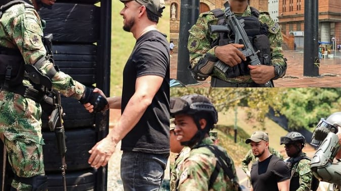 Andrés Escobar subió foto con uniformados del Ejército y la institución se pronunció