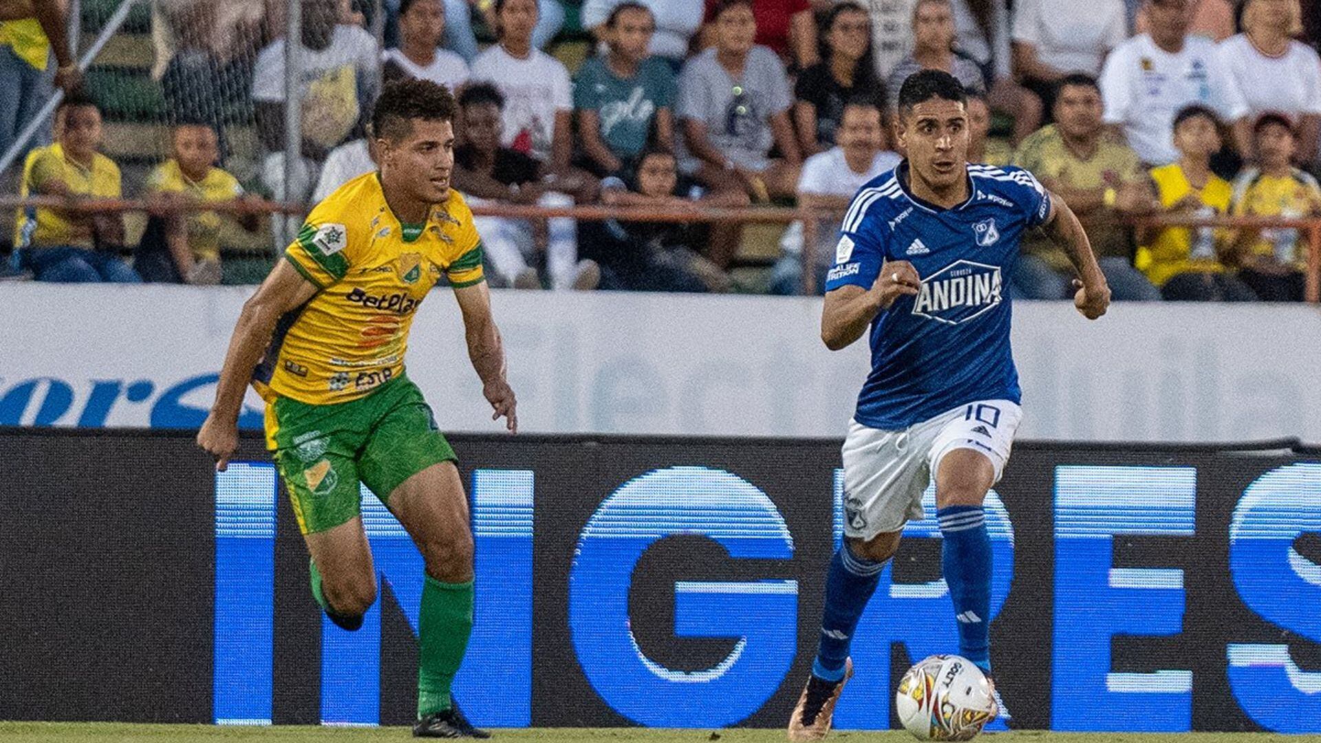 Millonarios visitó al Atlético Huila por la jornada 13 de la Liga Betplay 2023-I.