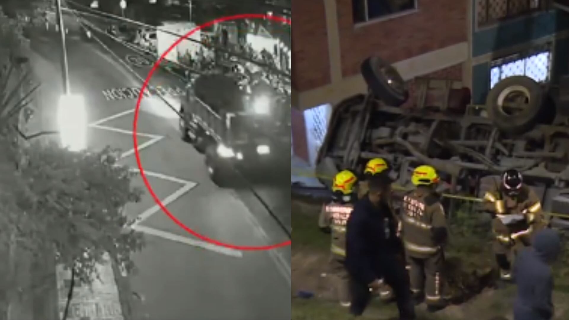 Por mal parqueado, volqueta terminó cayendo a un abismo y por poco choca contra varias viviendas