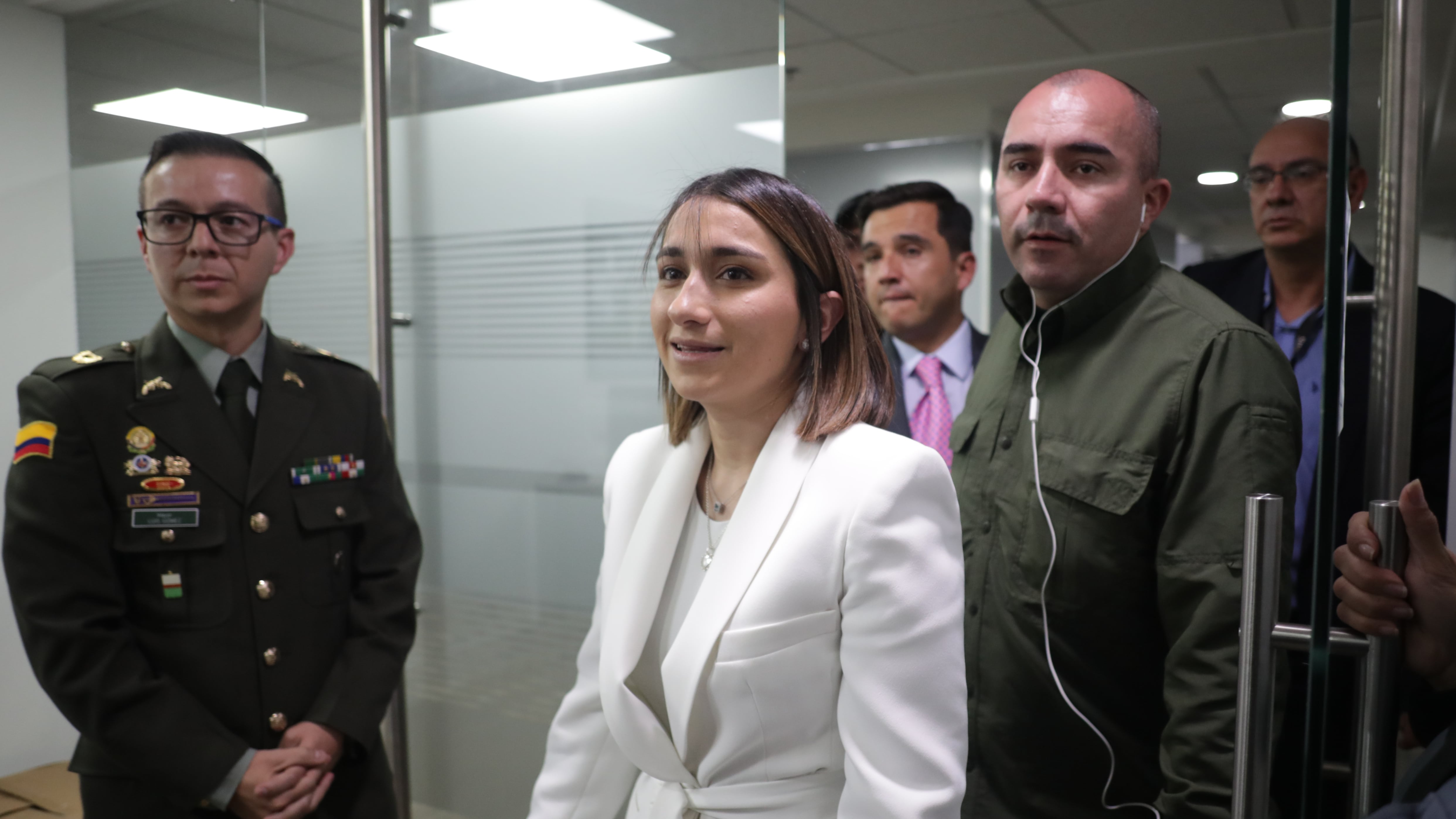 Laura Sarabia, exjefa de gabinete de Gustavo Petro, durante audiencia en el Consejo Nacional Electoral.