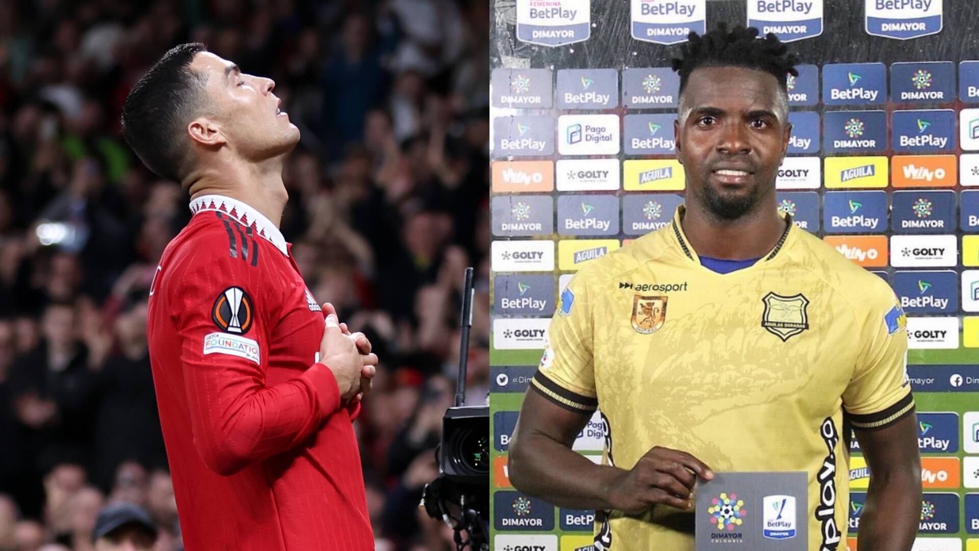 Marco Pérez imitó la celebración de Cristiano Ronaldo