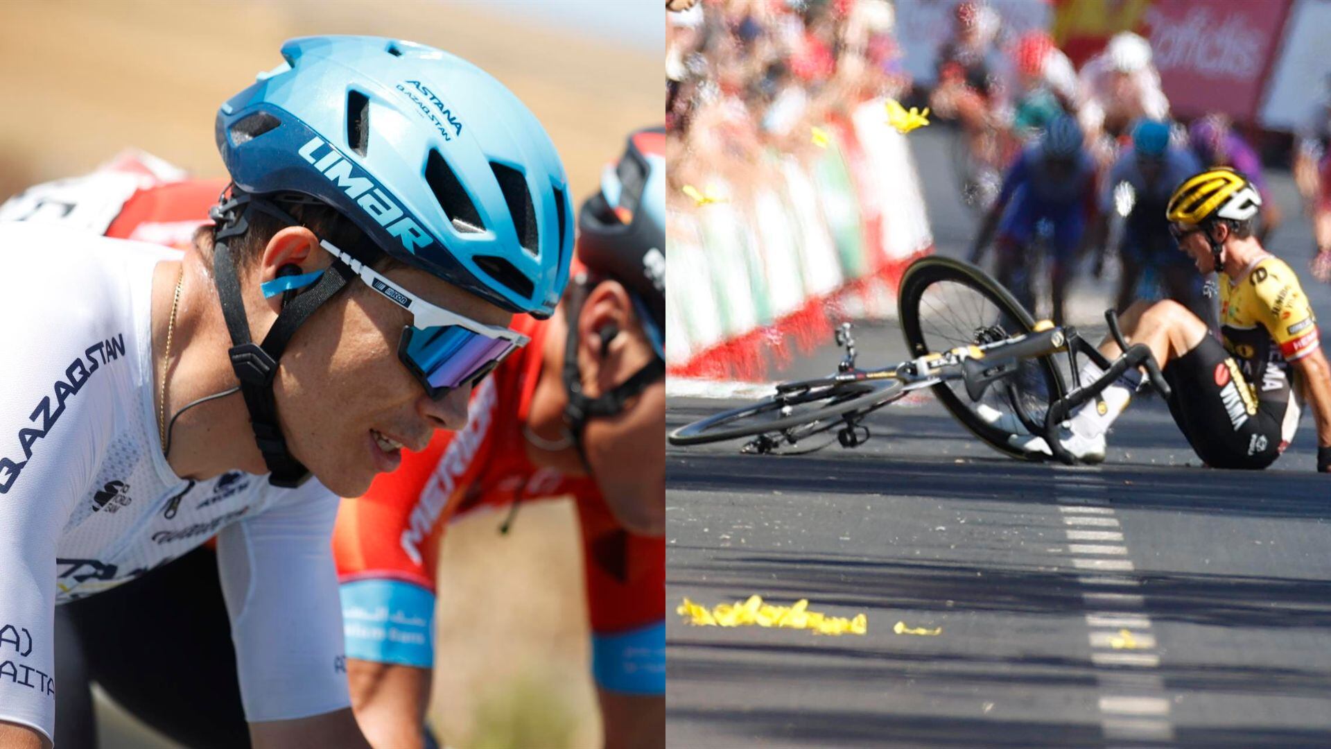 'Superman' López ascendió en la general luego del retiro de Roglic.