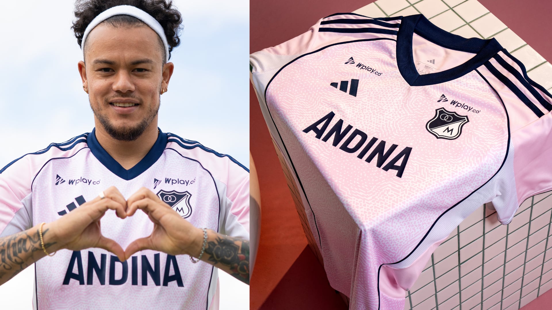 “Conexión en el futuro del club.“ Millonarios presentó camiseta rosada con un propósito particular