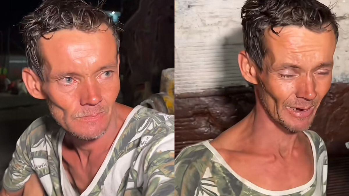 Exmodelo Andrés Giraldo fue encontrado en las calles de Medellín por adicción a drogas.,