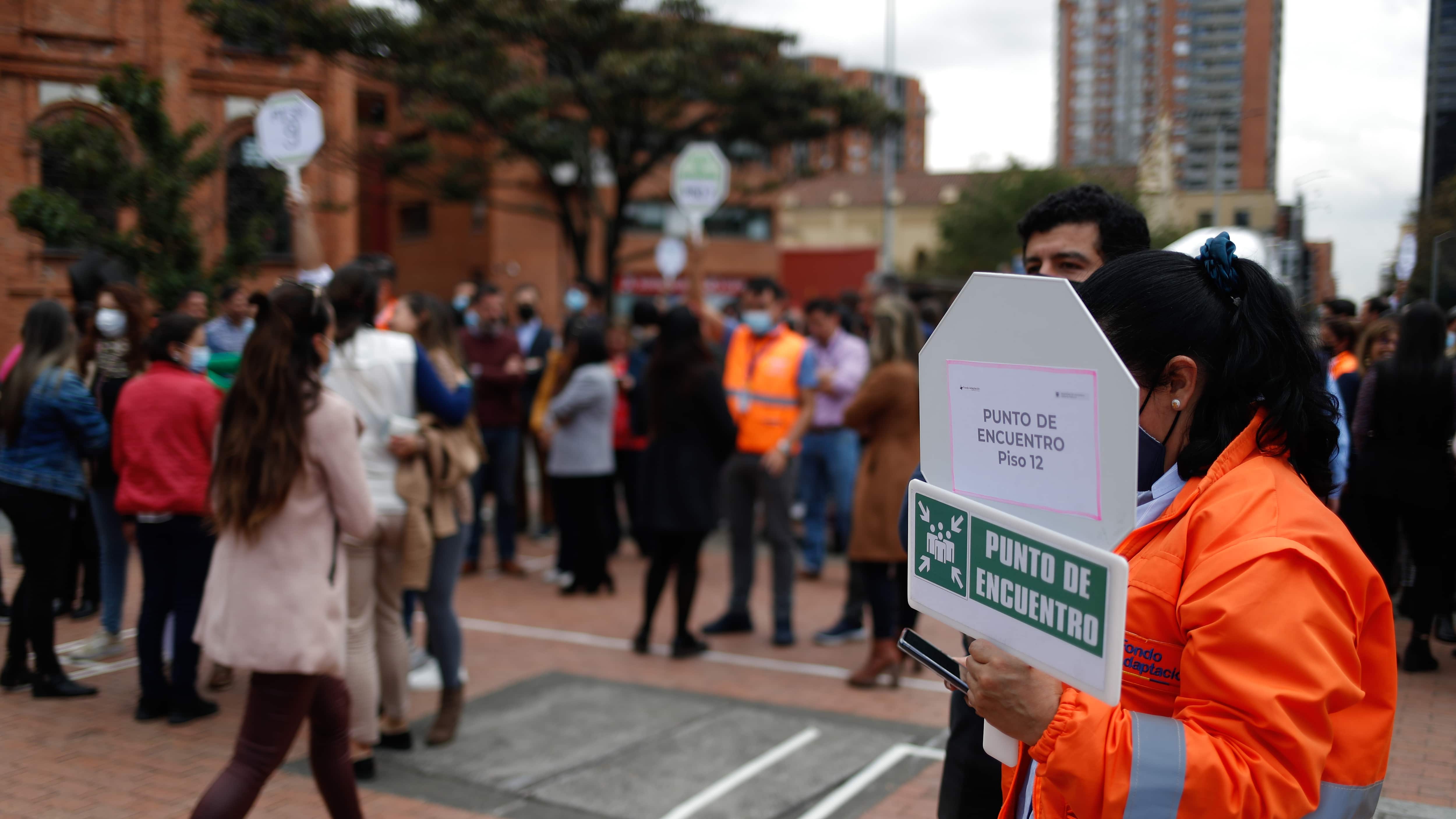Simulacro Distrital de Evacuación 2022 en Bogotá.