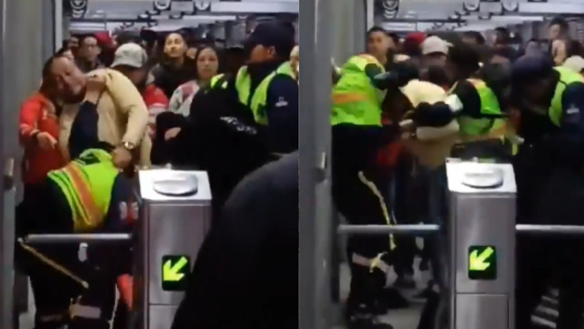 Peleas en TransMilenio