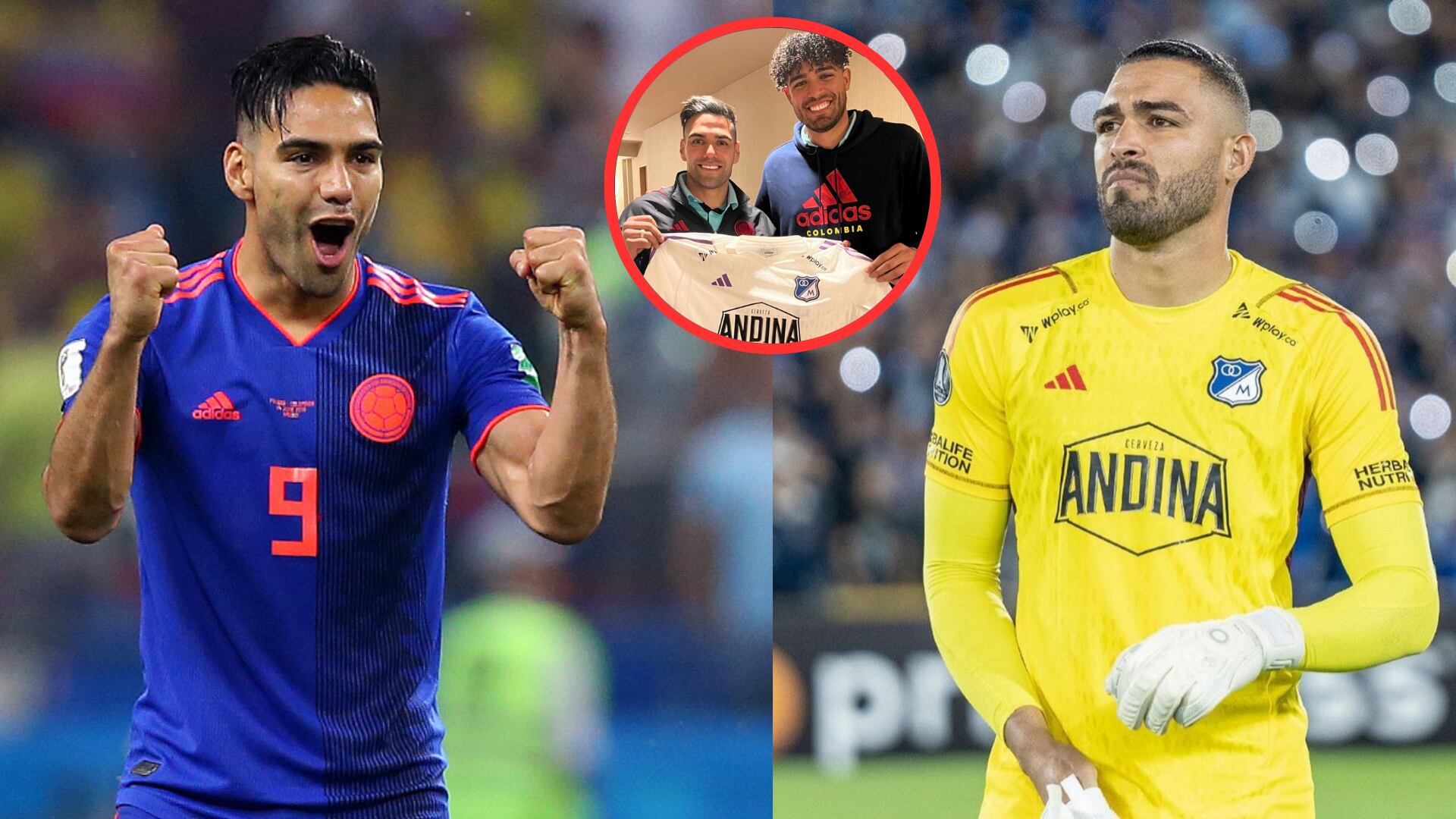 Falcao y Álvaro Montero