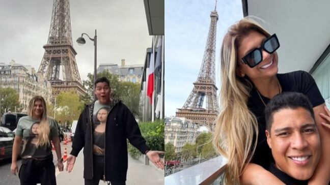 El cantante Rafa Pérez de viaje con su esposa por Europa.