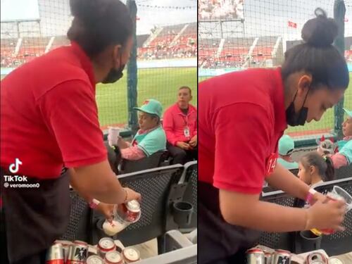 “Tan viva la descarada”: mujer reciclaba ‘cunchos’ de cerveza para luego venderlos en Estadio