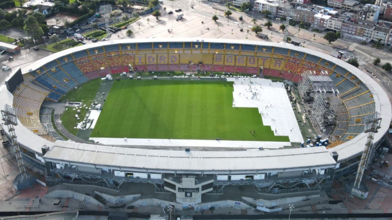 Así quedó la grama del ‘Campín’ tras el concierto que realizó Silvestre Dangond en la capital