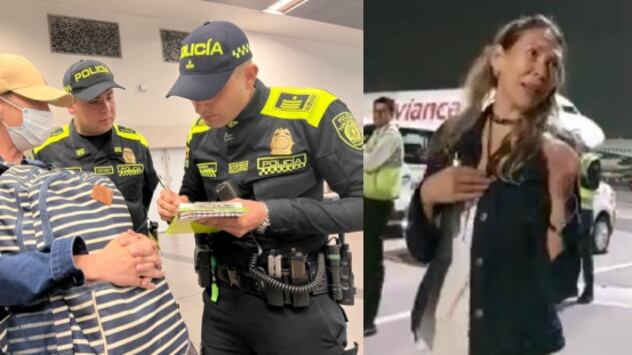 Imponen comparendo a mujer que insultó a policías en el Aeropuerto.
