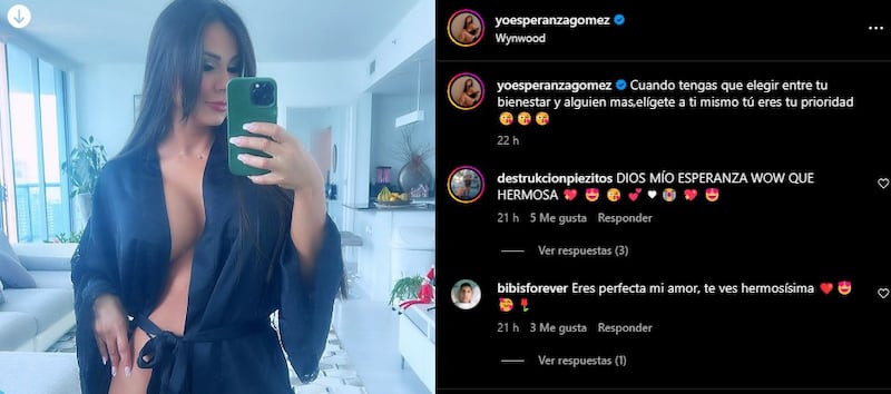 La actriz de contenido para adultos Esperanza Gómez envió un mensaje de cómo fomentar el amor propio.