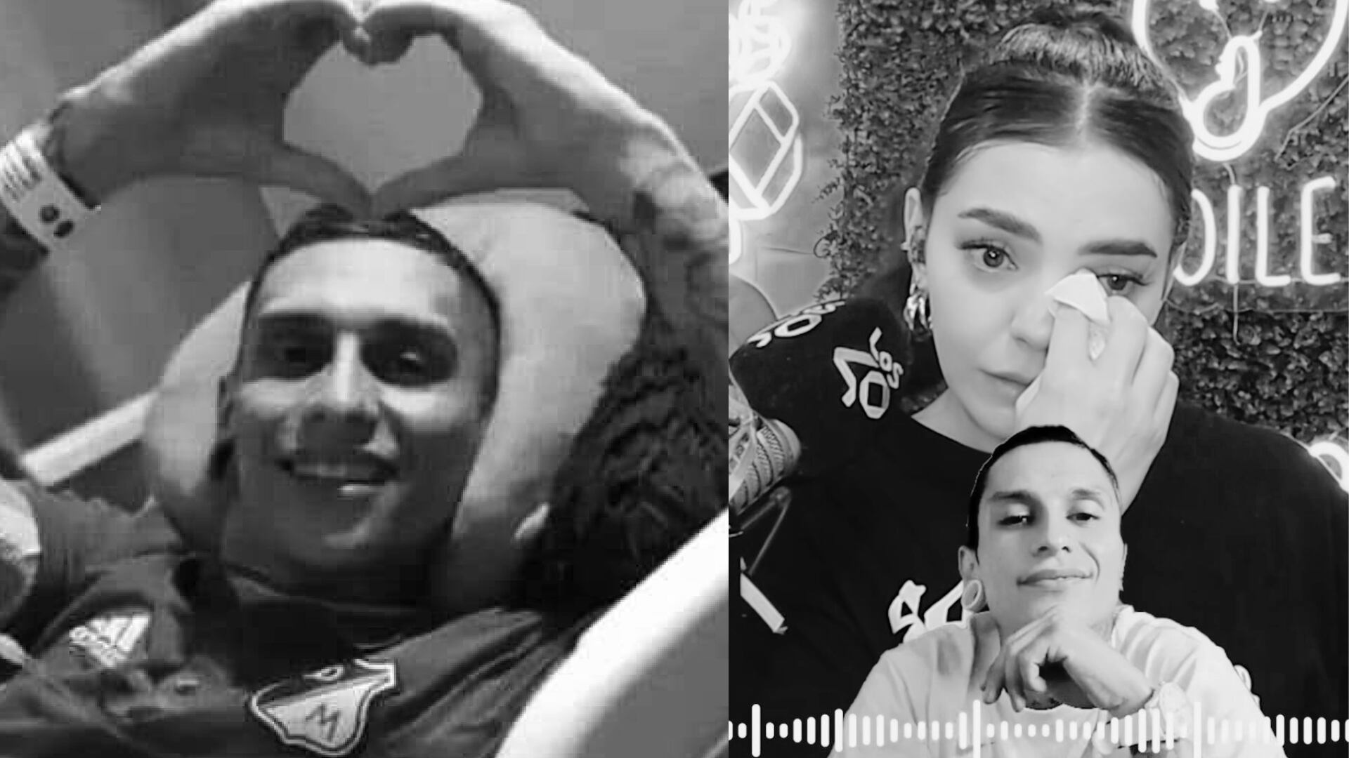 Valentina asistió al velorio de Javier Acosta