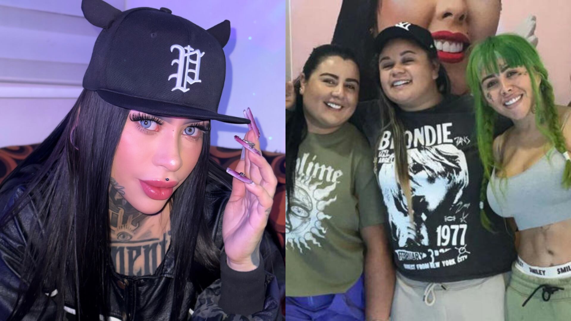 Hermanas de Yina Calderón y Baby demoni