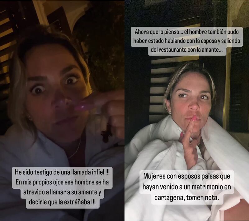 Mabel Cartagena fue testigo de una infidelidad a pocos metros de su residencia