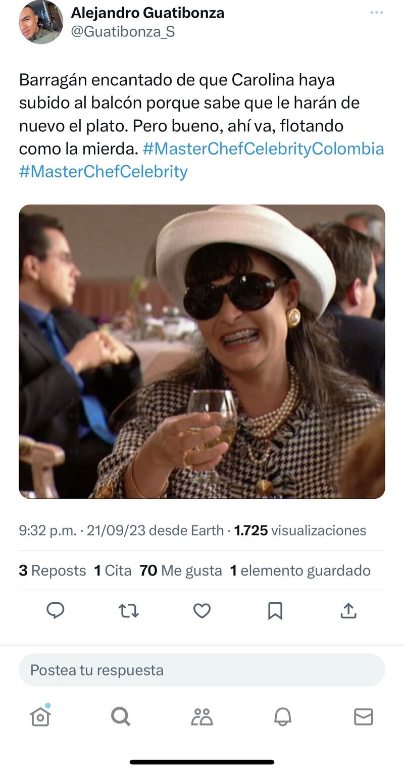 Juan Pablo Barragán MasterChef Celebrity