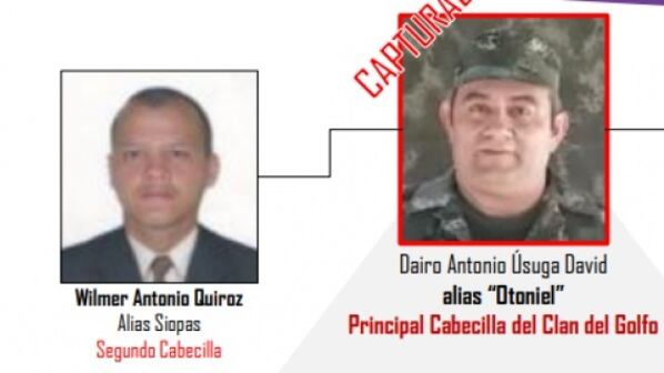 'Siopas' en el cartel de los más buscados del Clan del Golfo.