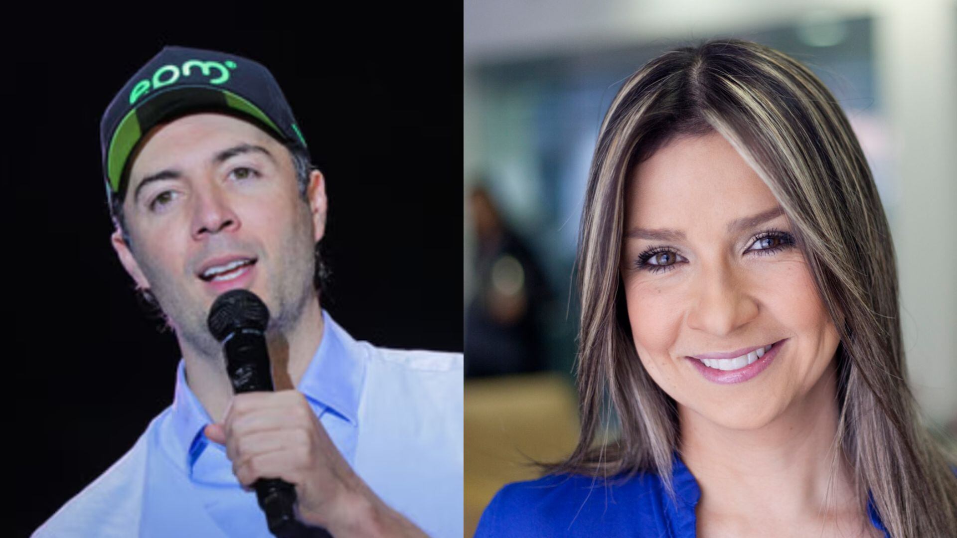 Vicky Dávila y Daniel Quintero