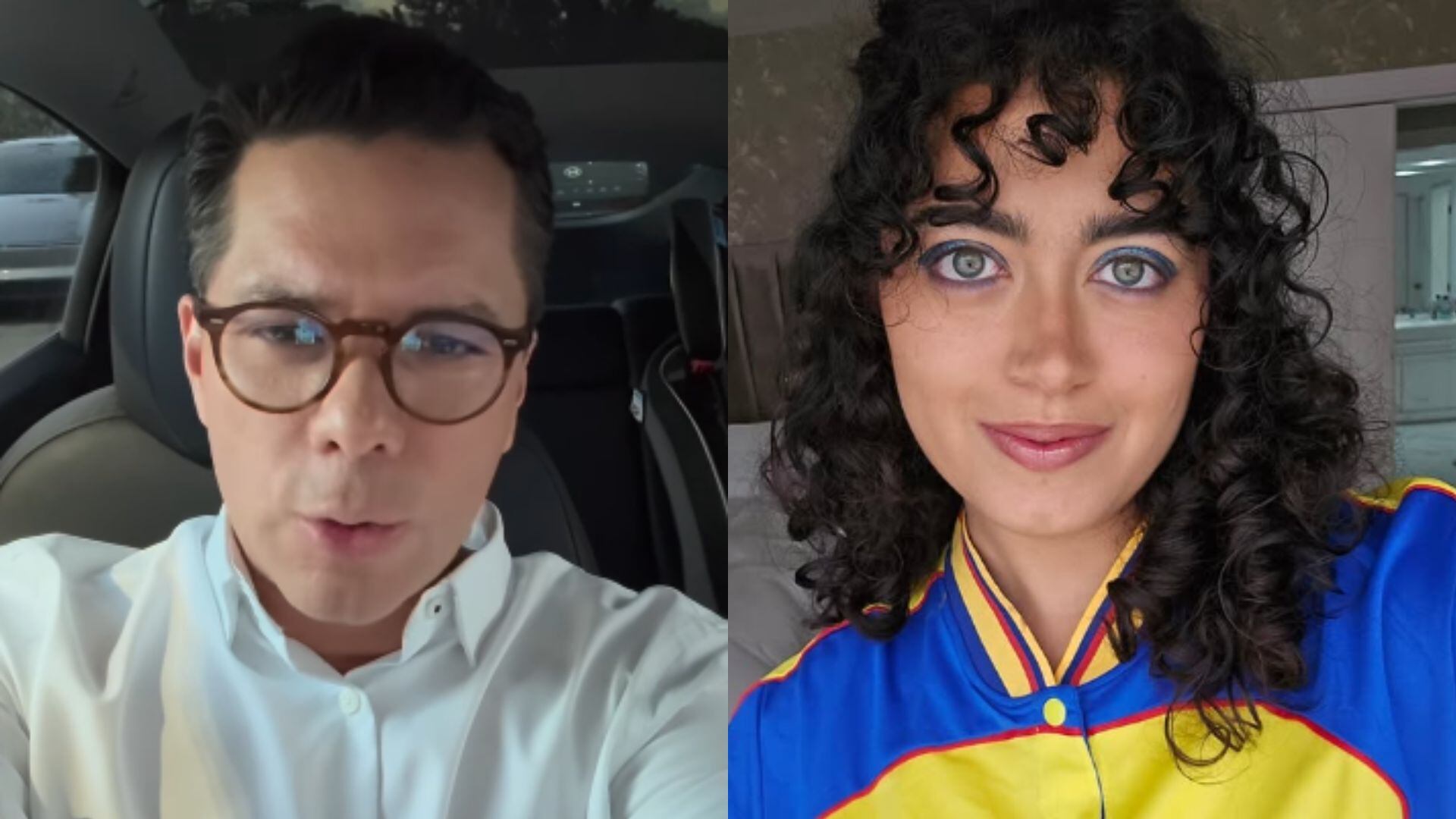 Luis Carlos Vélez y Sofía Petro