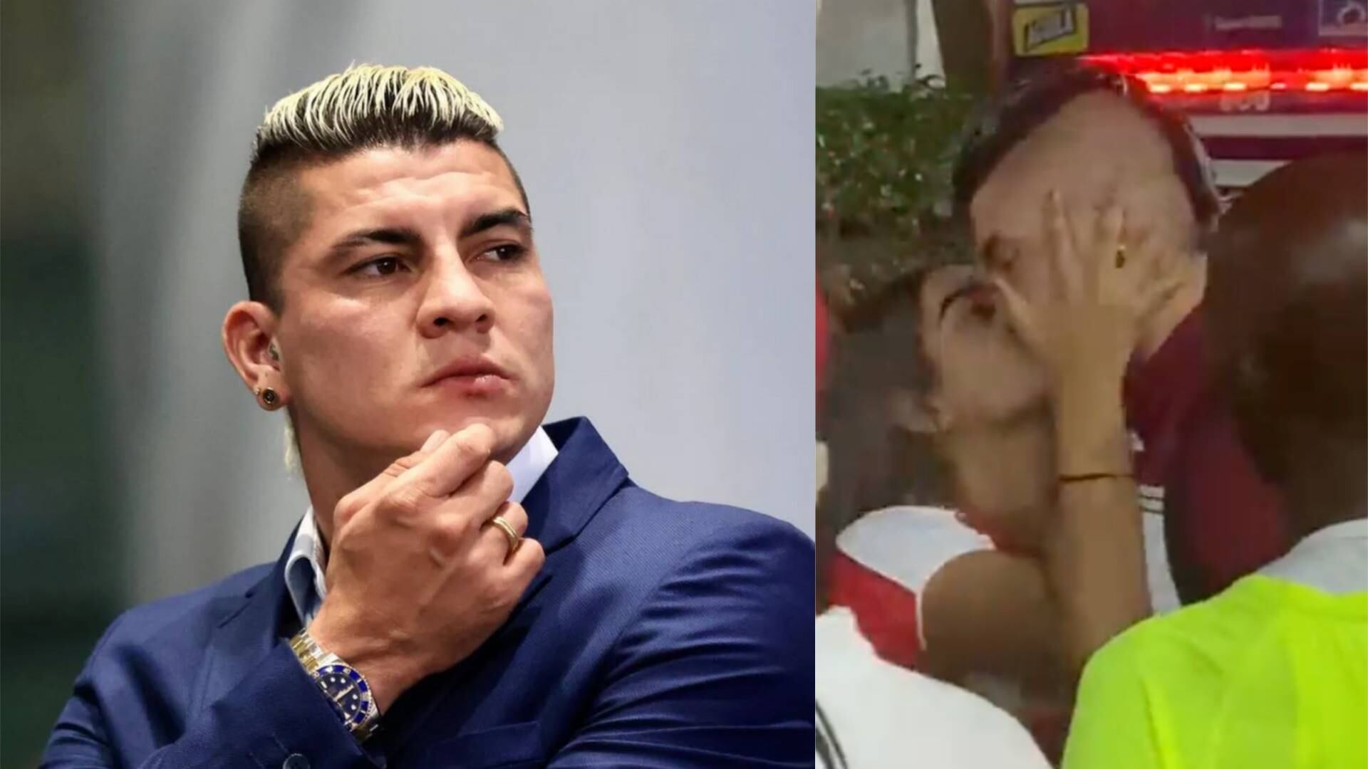 Hincha del Junior le robó un beso a Michael Rangel