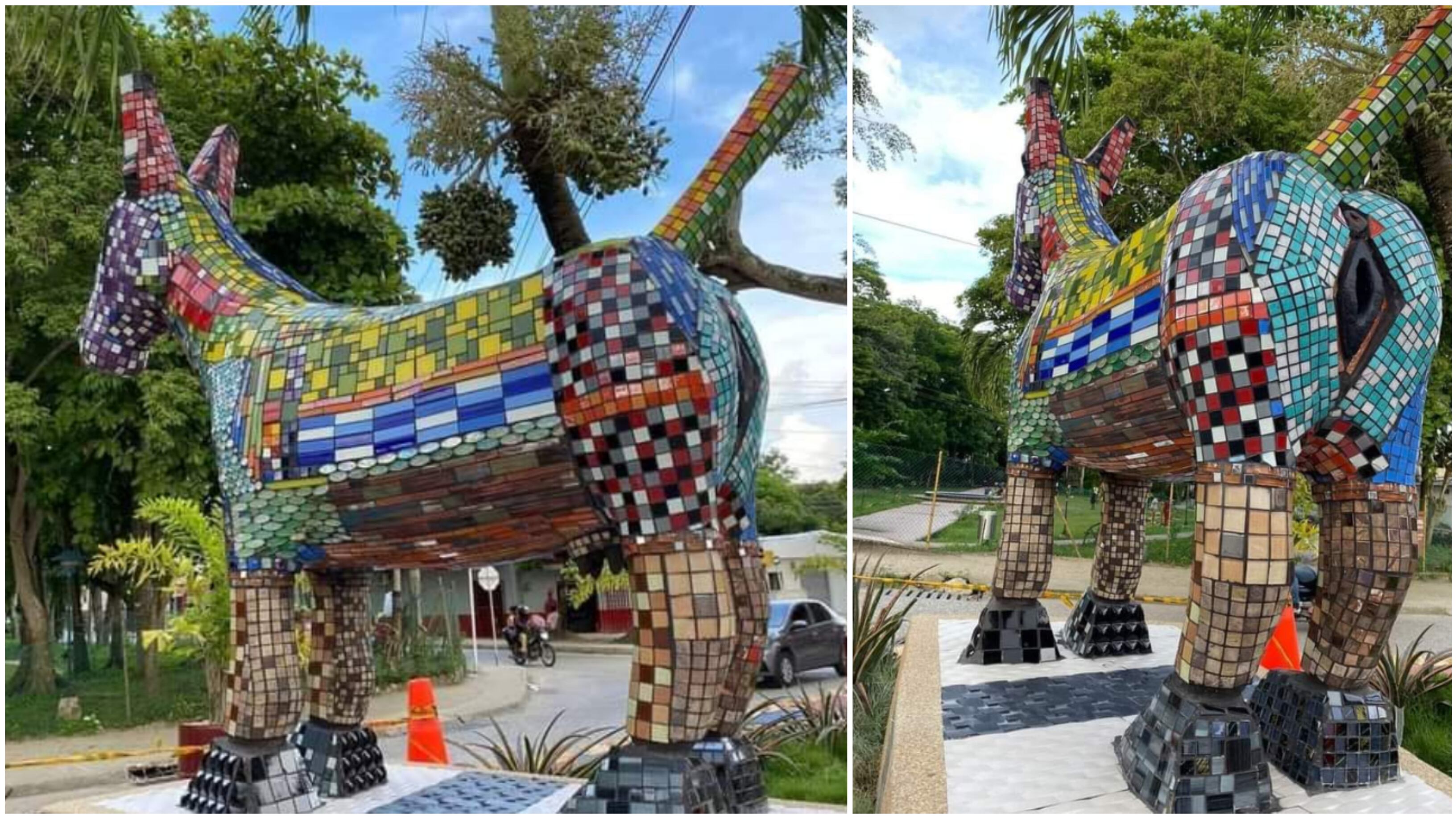 Monumento de una burra en Sincelejo