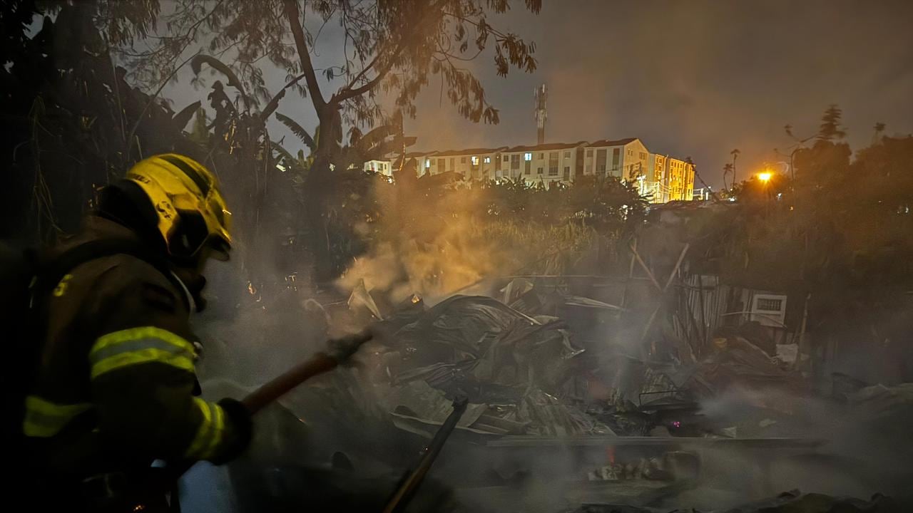 Incendio arrasó 41 viviendas en Cali