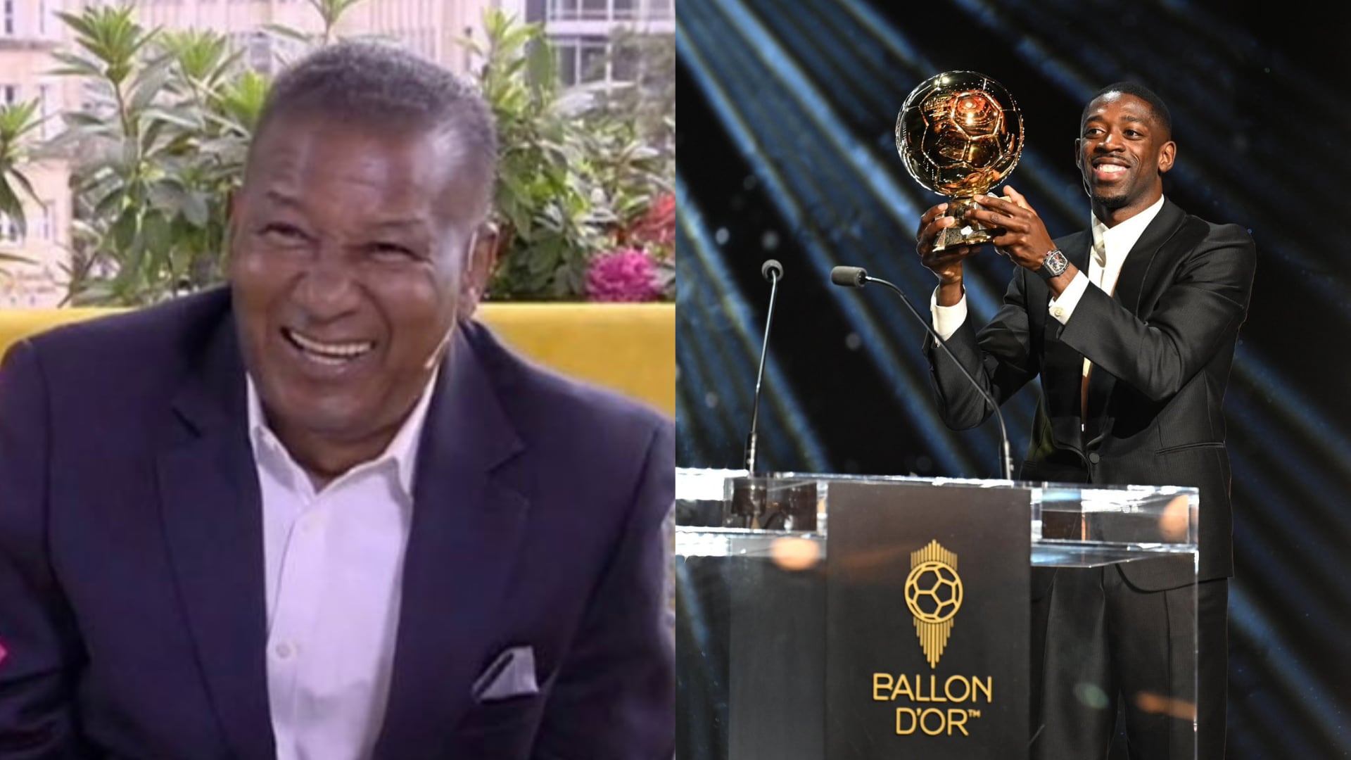 'Paché' Andrade y Ousmane Dembélé - Fotos: Redes sociales del periodista y del Balón de Oro, tomadas el 23 de septiembre del 2025