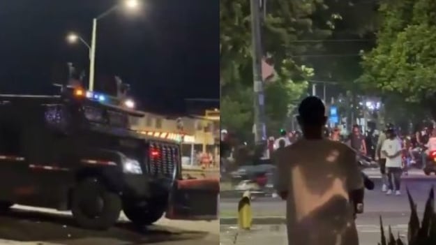 Foto caos en Cali tras elecciones presidenciales: destruyen cámaras de fotomultas, lesionan a una agente y Alcaldía ofrece recompensa por responsables.