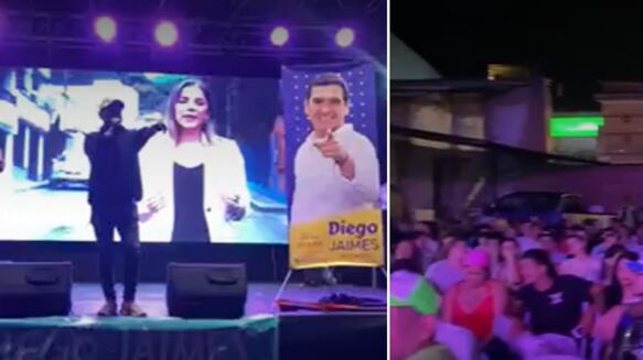 Candidato en Floridablanca entrega plata en evento de campaña