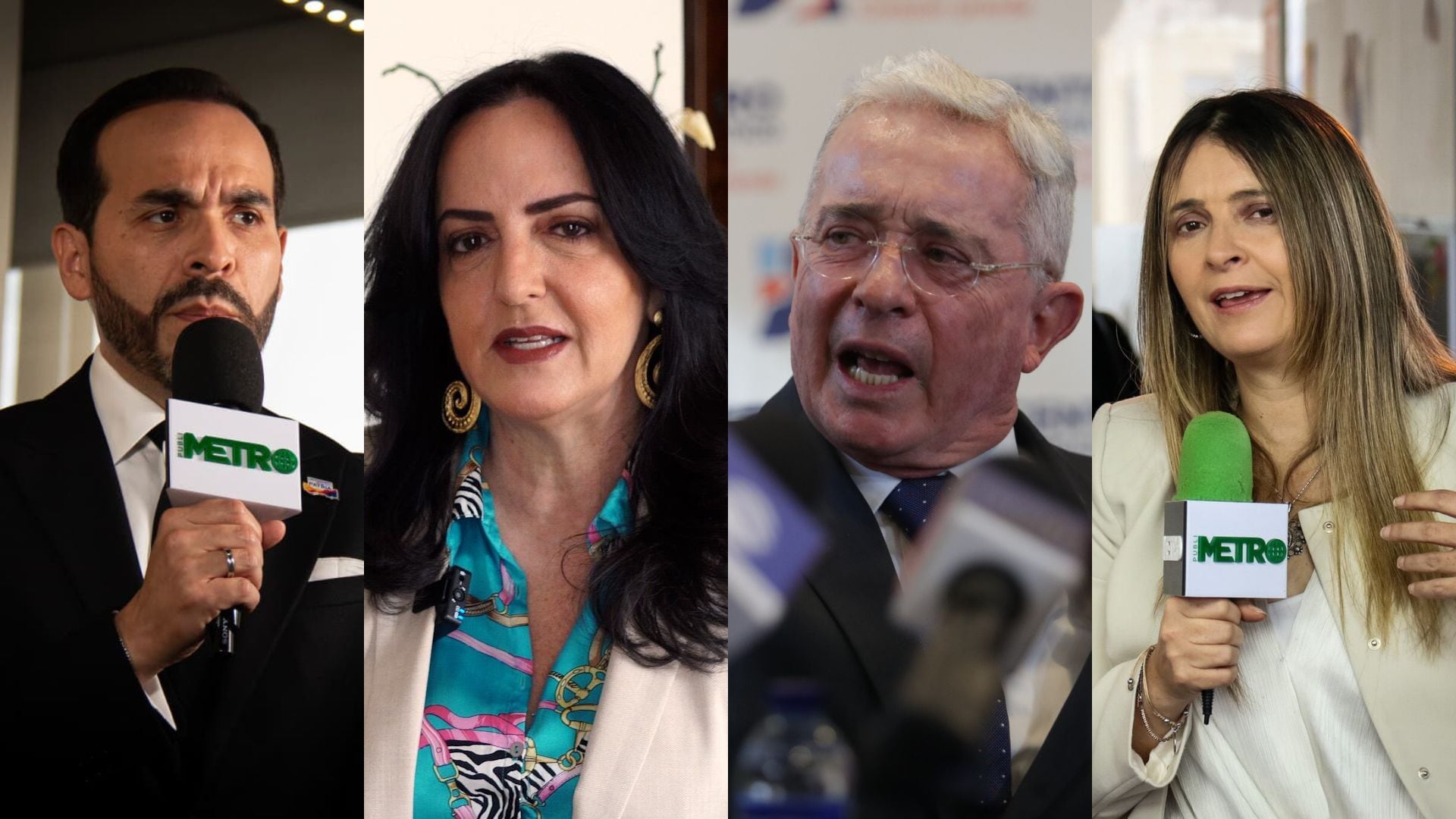 Abelardo de la Espriella, María Fernanda Cabal, Álvaro Uribe y Paloma Valencia