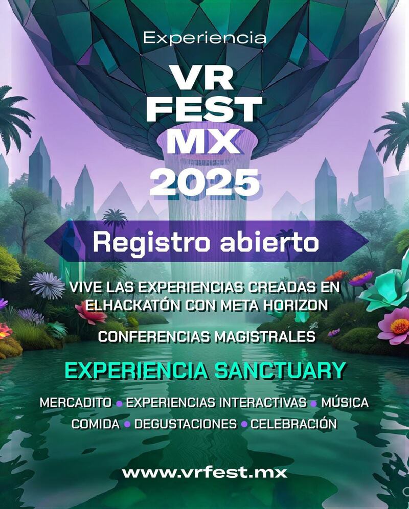 Presentan los detalles del VRFESTMX 2025. Foto: VRFESTMX.