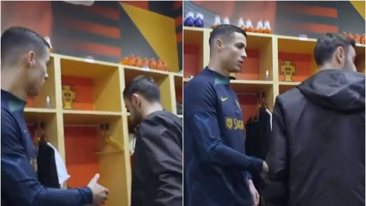 Cristiano Ronaldo y Bruno Fernandes protagonizaron tenso momento entre compañeros