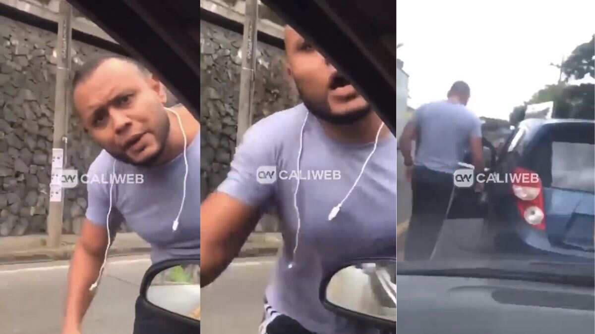 Un hombre causó indignación por gritar y agredir a una mujer en Cali