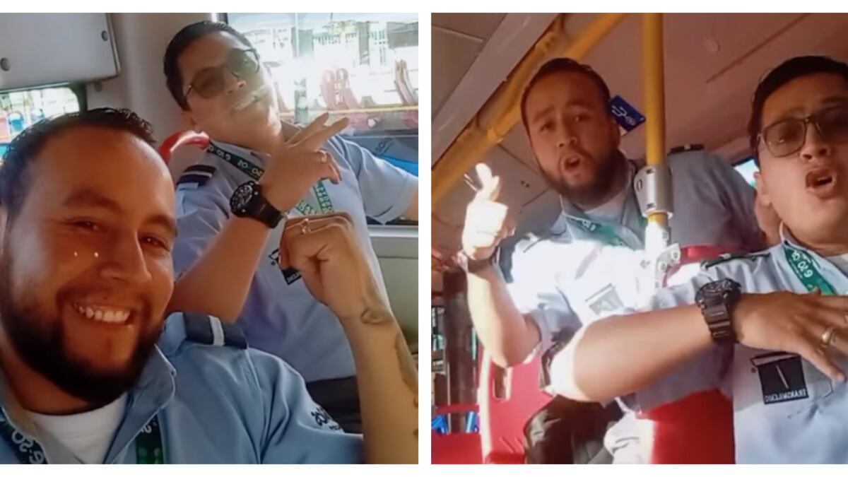 Trabajadores de TransMilenio se hacen virales por bailar en los buses al ritmo de Vaca y Pollito