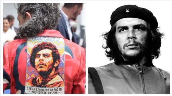 María José Pizarro luce abrigo con imagen de su padre que confundieron con Che Guevara.
