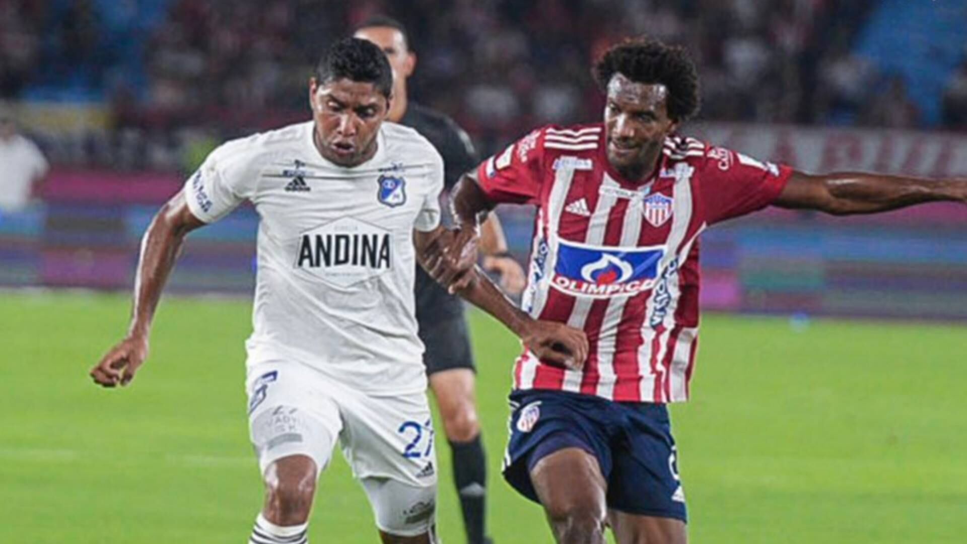 El partido Junior vs. Millonarios, por final de Copa BetPlay 2022.