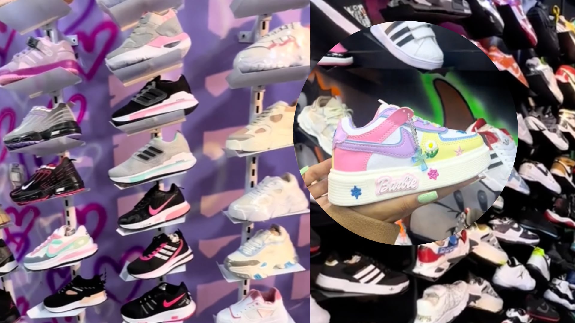 Bodega de zapatos económicos en Bogotá.