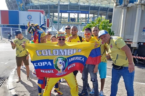 Los Fans que apoyan a la Tricolor en Brasil
