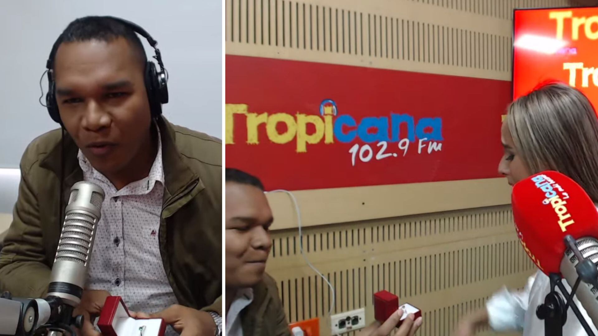 Propuesta de matrimonio en vivo