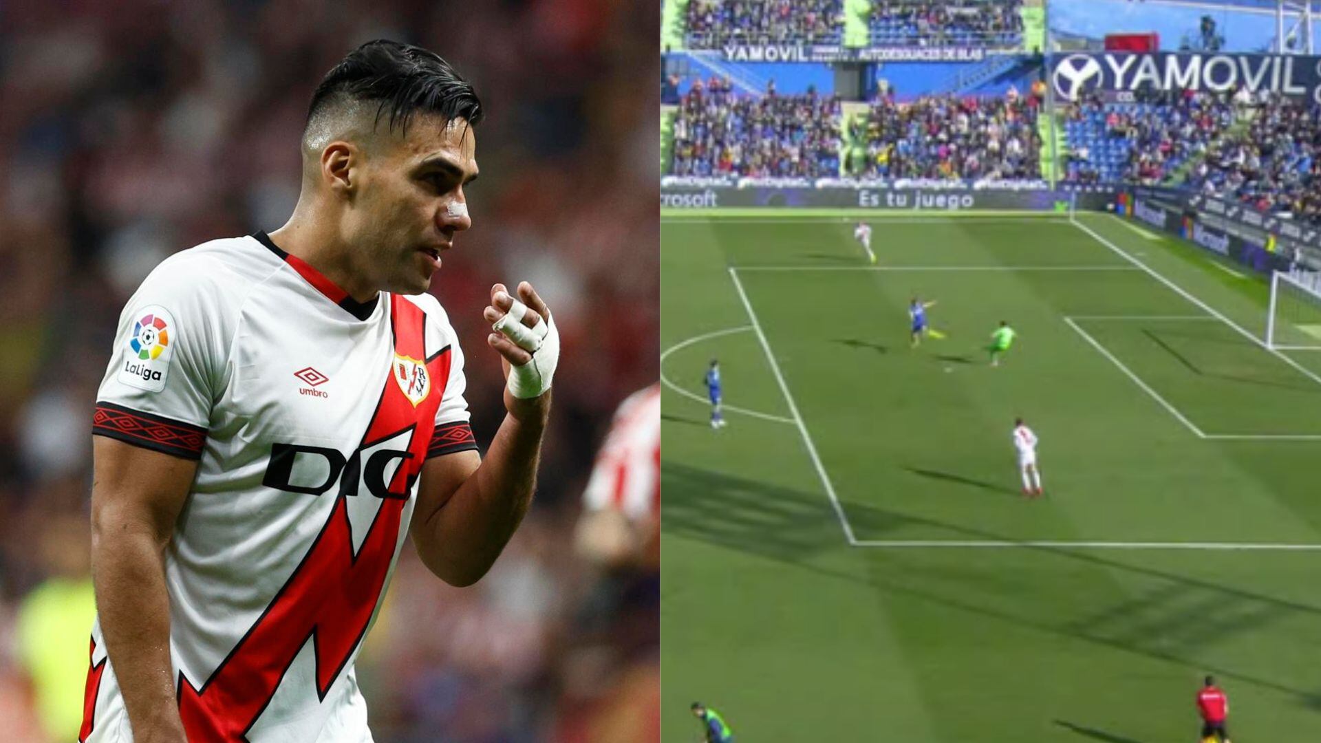 Radamel Falcao no tuvo minutos en el duelo ante el Getafe.