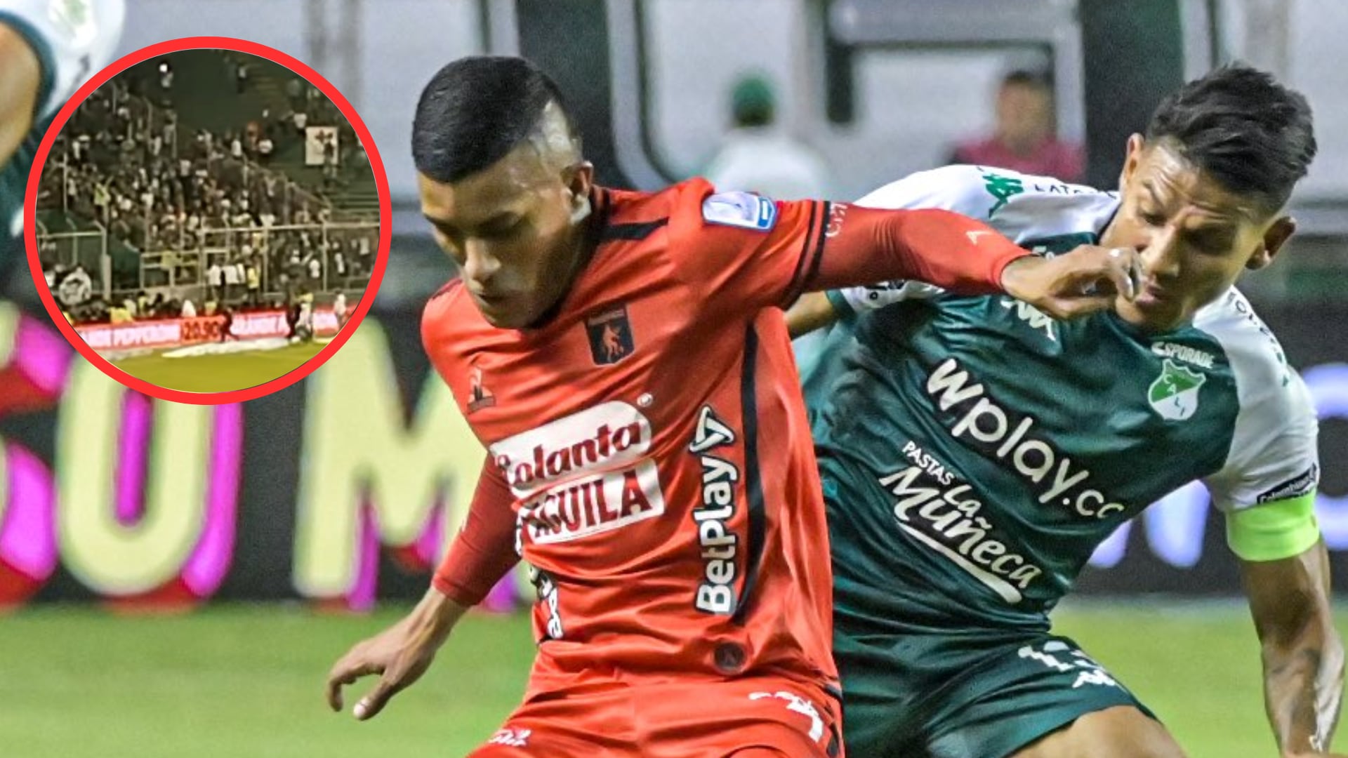 Hinchas del Cali generaron caos en el partido contra América