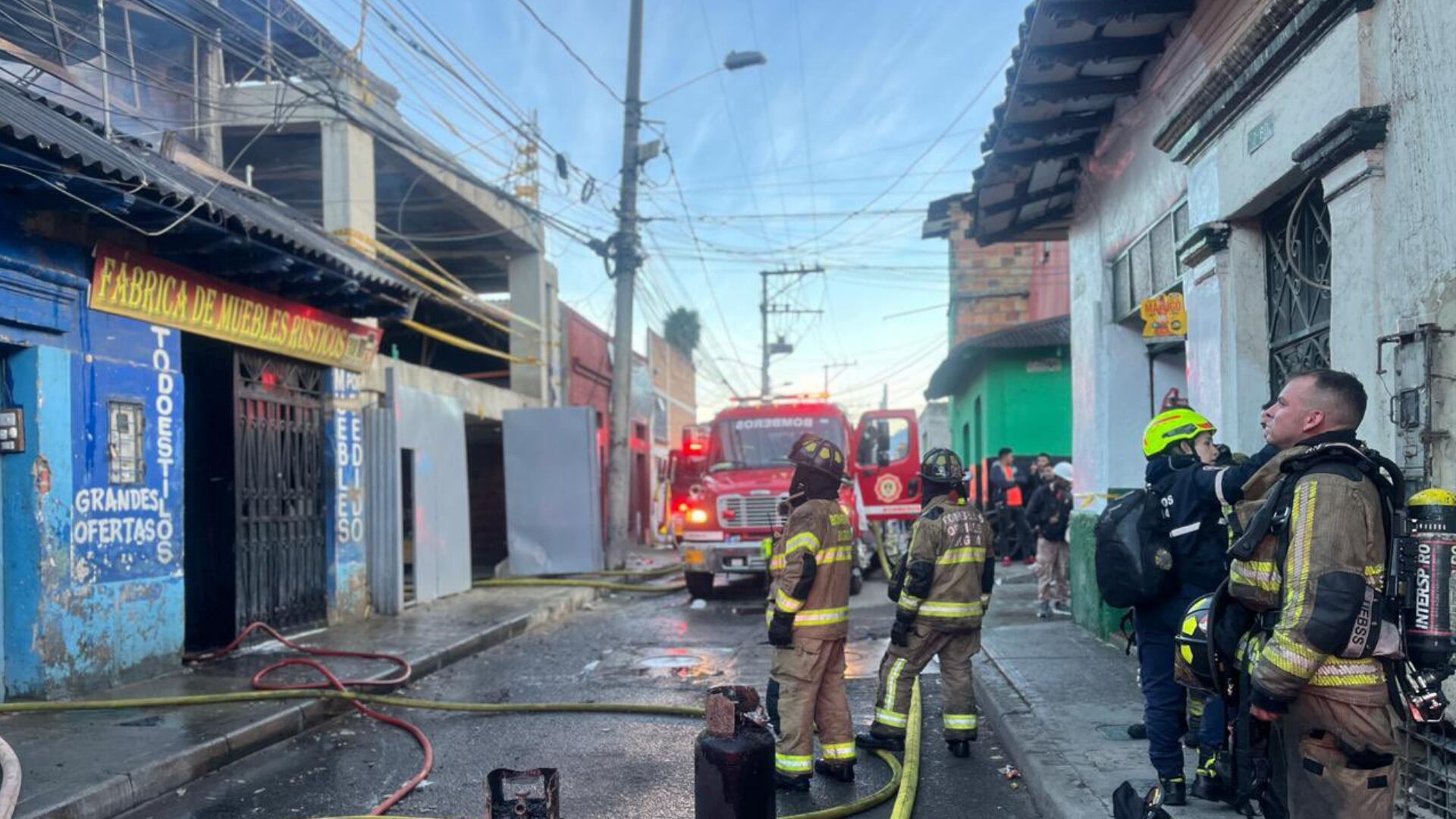 Incendio en el centro de Bogotá