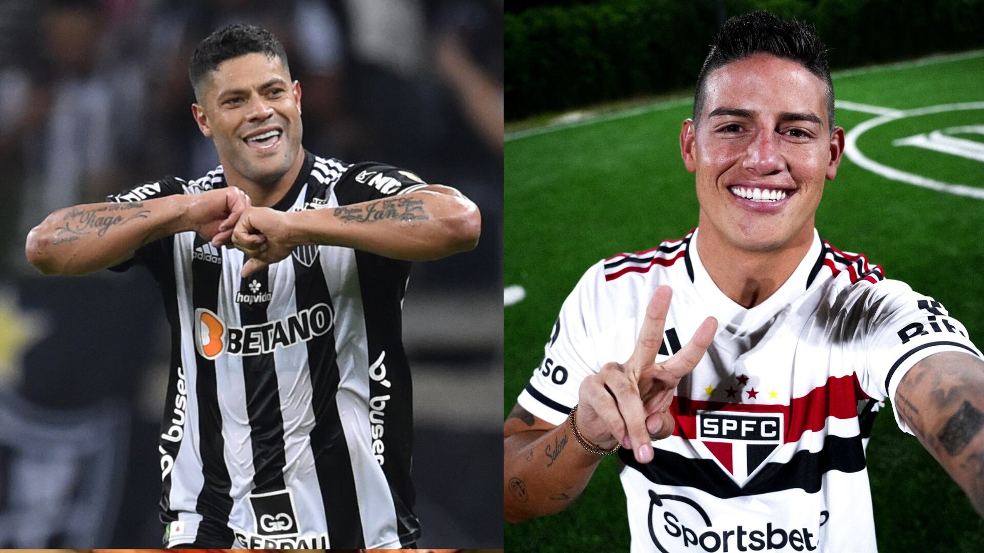 Hulk y James Rodríguez