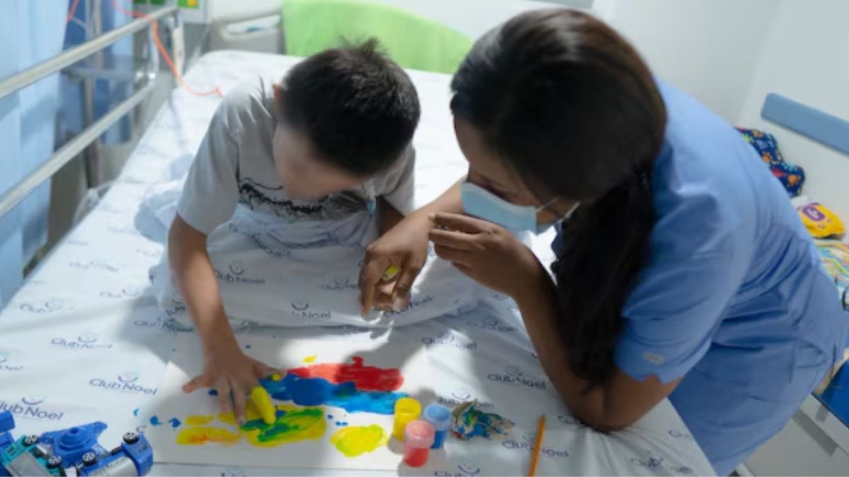 Se inauguró aula escolar en clínica infantil club noel en cali.