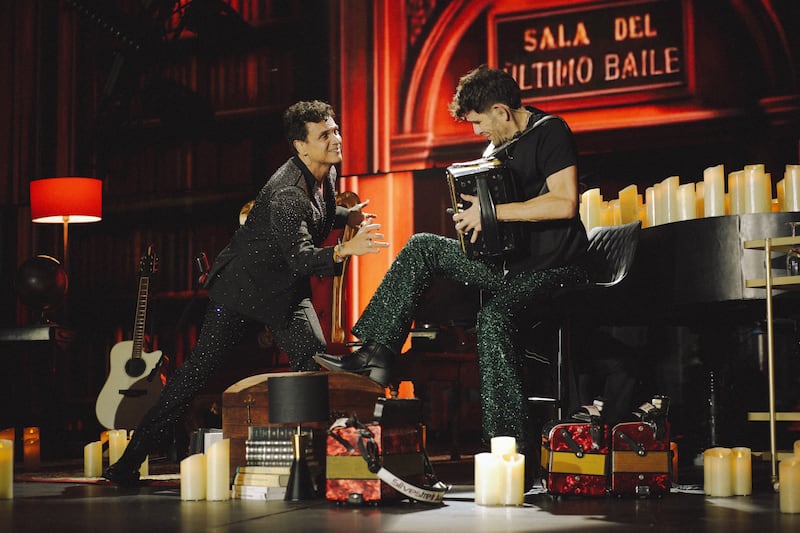 Silvestre Dangond y Juancho de la Espriella en el Festival Vallenato