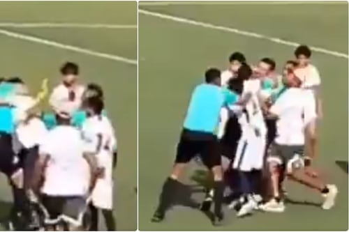A los golpes: pelea de árbitro FIFA Kéiner Jiménez y padre de familia en torneo de Difútbol