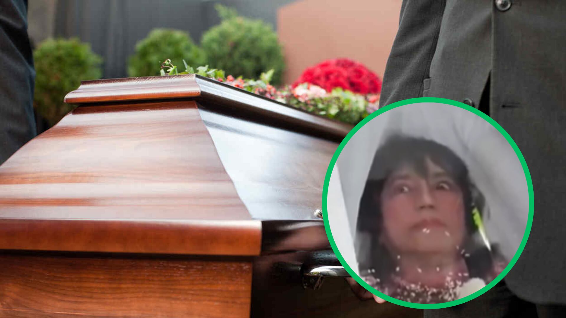 Mujer que supuestamente abrió los ojos en su funeral