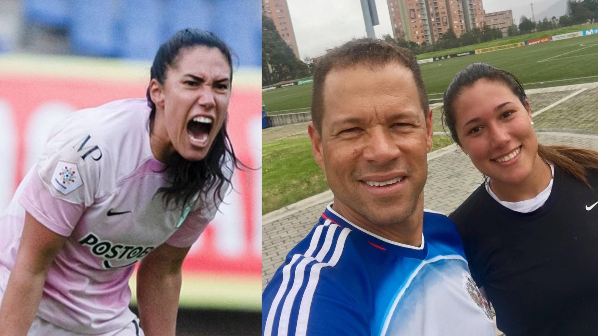 Óscar Córdoba regañó a Vanessa, su hija, por un error que pasó desapercibido en el partido de Nacional contra Santa Fe.